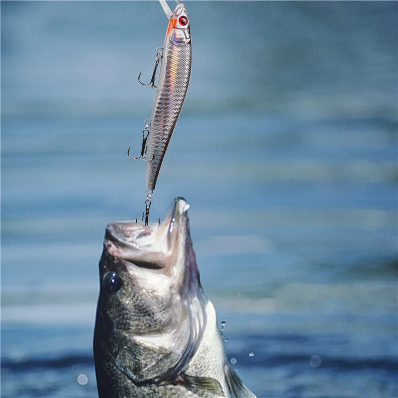 Señuelo de pesca de lubina, cebo Artificial Wobbler duro para lubina, Lucio, trucha, 6 piezas - imagen 4