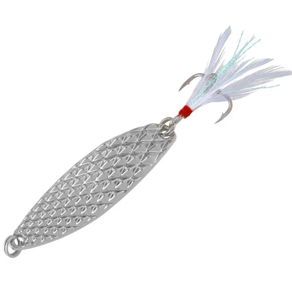 Cuchara giratoria con pluma para trucha y lucio – Metal - imagen 5
