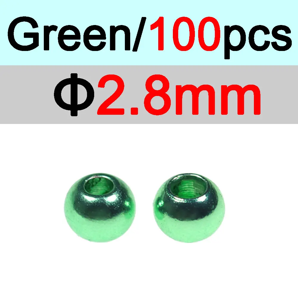 2.8mm Green 100pc