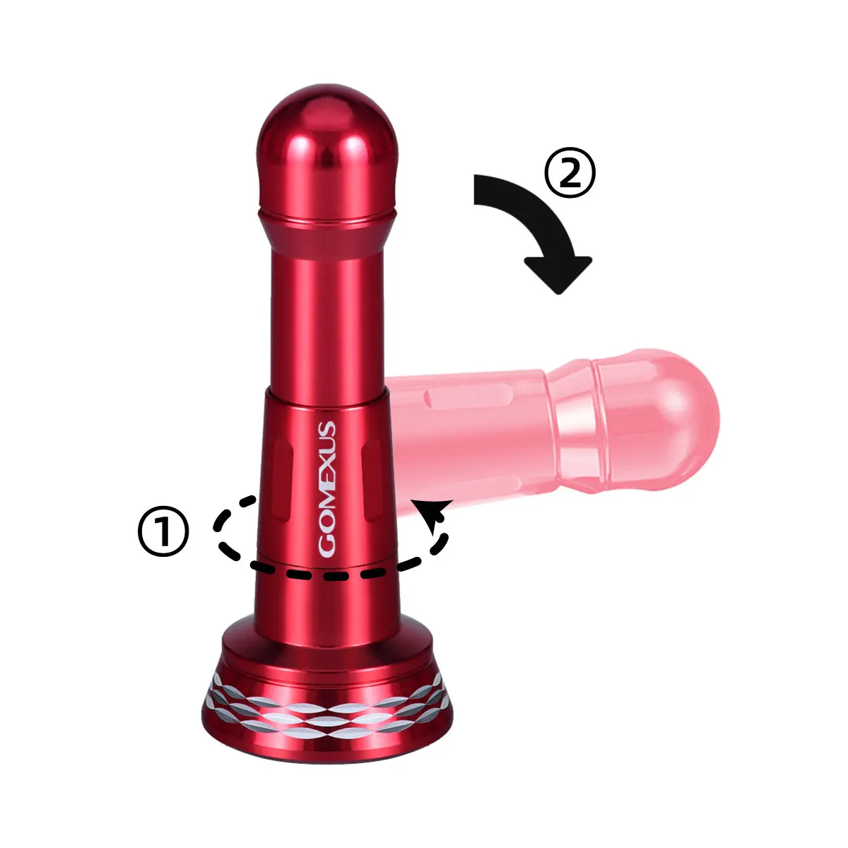 Gomexus Soporte Antirayaduras de Carrete Plegable para Shimano Vanquish Stella Daiwa Exist 19 Certate LT 1000 - 4000 Spinning Reel Stand Metal 48mm - imagen 5