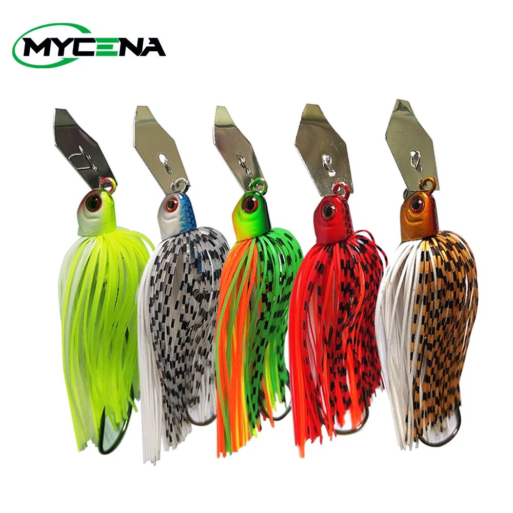 Mycena 9G/13G/16G/19G Chatter cebo giratorio cebo de pesca sin malezas Buzzbait wobbler chatterbait para lubina pike walleye pez - imagen 5