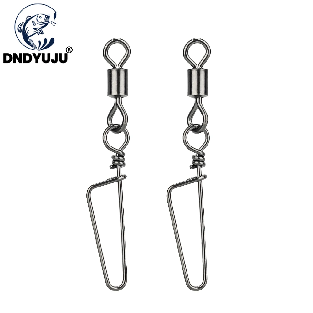DNDYUJU-50 unidades de acero inoxidable + cobre, accesorio giratorio para pesca, anzuelo, señuelo, accesorio de pesca de carpa