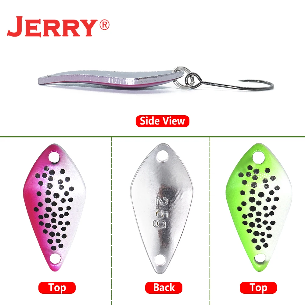 Jerry Aquarius-señuelos tipo cuchara para pesca de trucha, Micro área, alta calidad, 1,9g, 2,3g, Wobbler Artificial, señuelo duro para perca de lubina - imagen 4