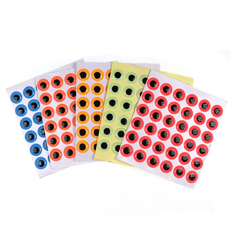 ICERIO-Ojos de pez de epoxi 3D luminosos, para atado de moscas, Streamer, señuelo, plantilla, Material para hacer cebo, 50 Uds. - imagen 5