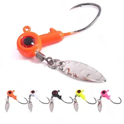 5 unids/lote Señuelos de Pesca cuchara cebo giratorio 1,75g/3,5g cebo de Metal Wobblers artificiales cebos de manivela plantilla señuelo de lentejuelas aparejos de pesca