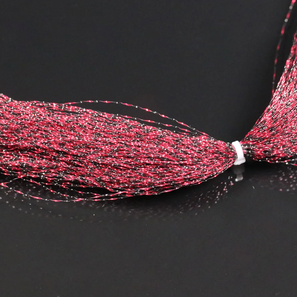 ICERIO, 2 paquetes, oropel holográfico Flashabou, atado de pesca con mosca, cadena Flash de cristal, anzuelo, señuelo, Material de pesca - imagen 5