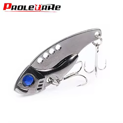 1 Uds 3D Metal cigarra Vib Señuelos de Pesca 50mm 11g vibración cuchara señuelo cebo duro lubina Isca Crankbait Wobbler Spinner