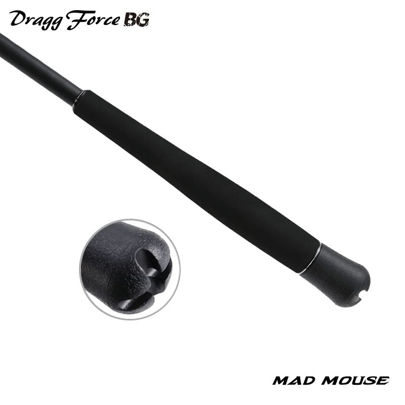 Nueva caña de pescar MADMOUSE Dragg Force BG 1,9 m PE4-8 Jig 400g arrastre 30kg Japón piezas completas Fuji caña de barco caña de pescar en el océano