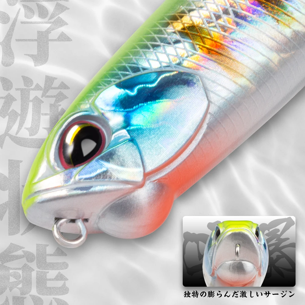 Hunthouse-señuelo de Pesca duro flotante, cebo duro de 65/100mm, 5,5/14,5g, para trucha, lubina, aparejos Crankbait - imagen 4