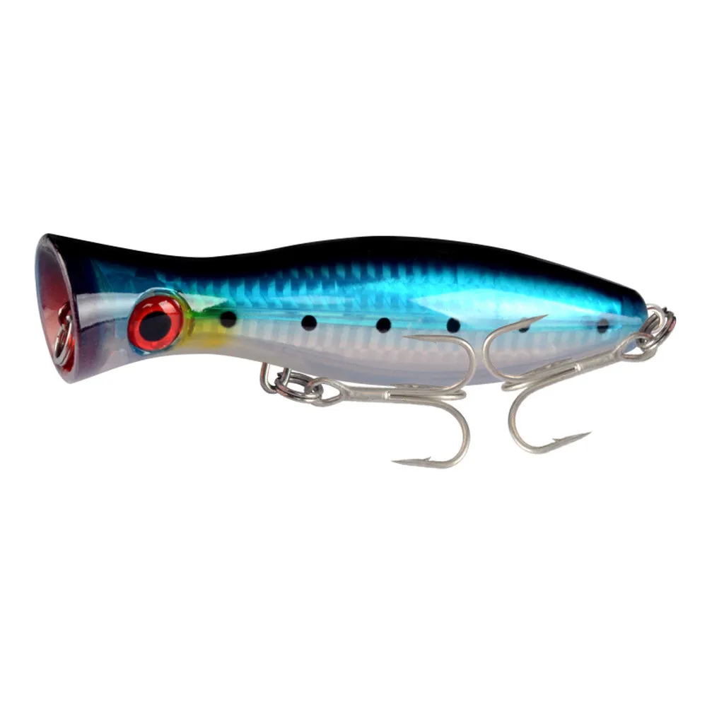 1 Uds. Señuelos de pesca Wobbler flotantes Big Popper 12cm 40g Topwater Trolling cebo duro Artificial Isca Pike aparejos de pesca de lubina - imagen 5