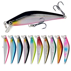 Señuelos de Pesca de pececillos flotantes, 1 piezas, modelo japonés, 7,5 cm, 7,5g, Jerkbait, Lucio, Carkbait, Wobblers, Swimbait, cebo profesional
