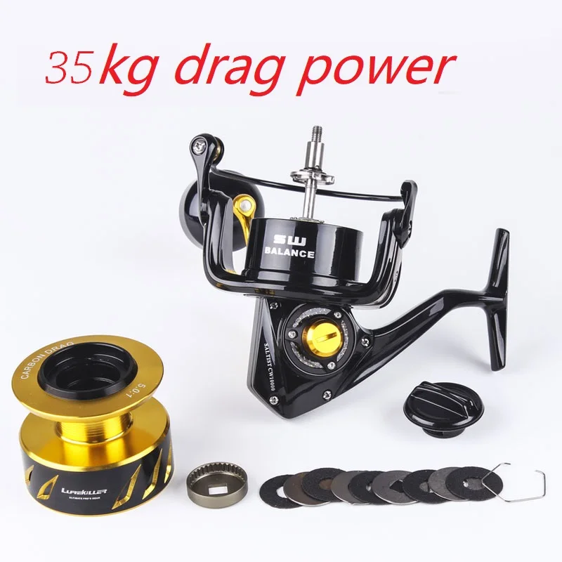 Carrete de jigging Lurekiller – Giratorio metálico para agua salada - imagen 3