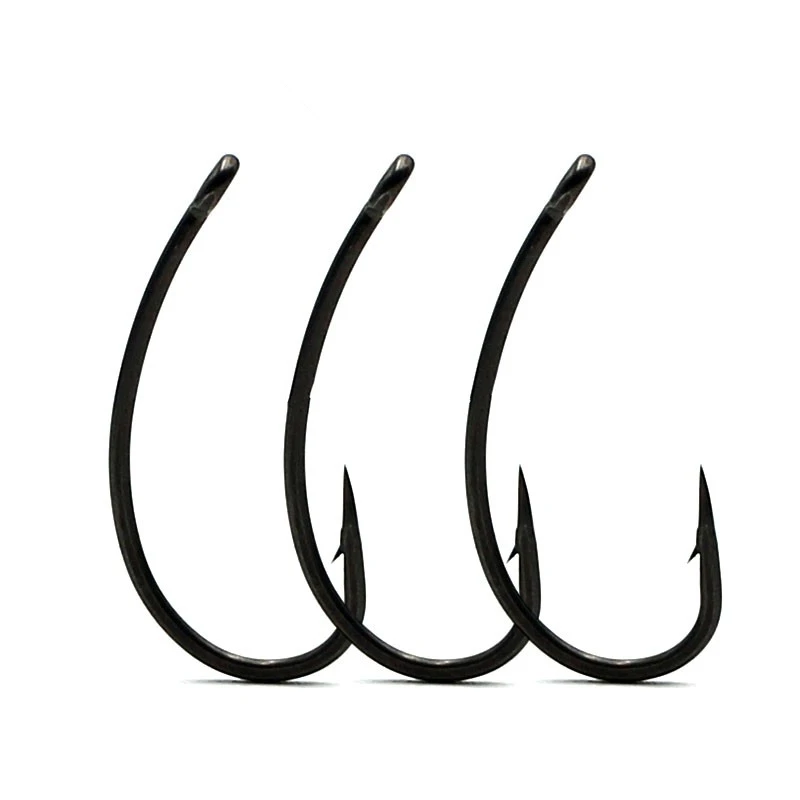 Anzuelo de pesca de carpa con púas de acero al carbono, accesorio de pesca circular de carpa, 20 unidades - imagen 3