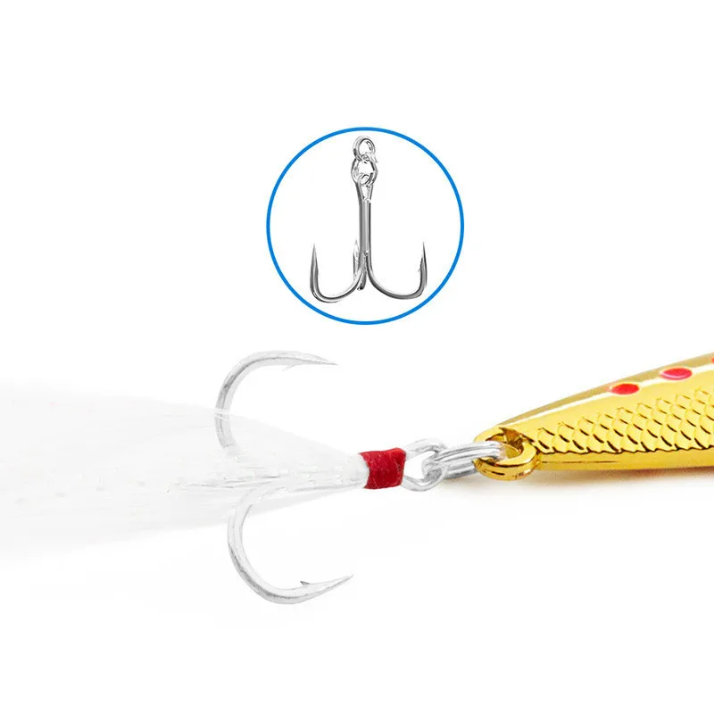 Señuelo de pesca Jigbait, cebo de Metal de aleación de Zinc fundido largo, 7,5g, 10g, 15g, 20g, cebos artificiales, venta de 1 pieza - imagen 3