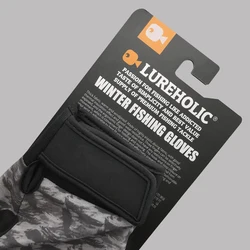 Guantes LUREHOLIC de invierno para pesca – Plegables de tres dedos