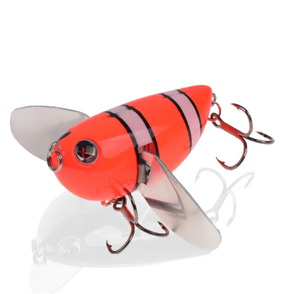 Topwater-señuelo de pesca biónico con alas de Metal, Wobbler, 6cm, 12,5g, isca flotante, cebo Artificial de plástico duro, novedad, 1 ud. - imagen 2