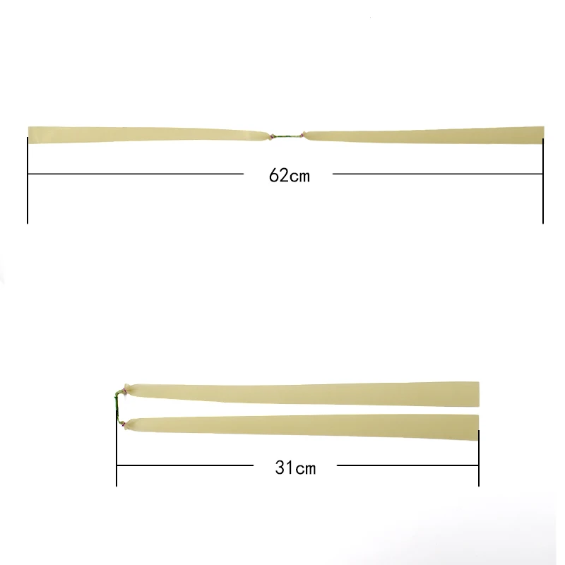 3/6/9 Uds. Tirachinas alargadas mejoradas banda de goma para caza tiro pesca espesor 1mm fuerte tracción deportes al aire libre longitud 60cm - imagen 3