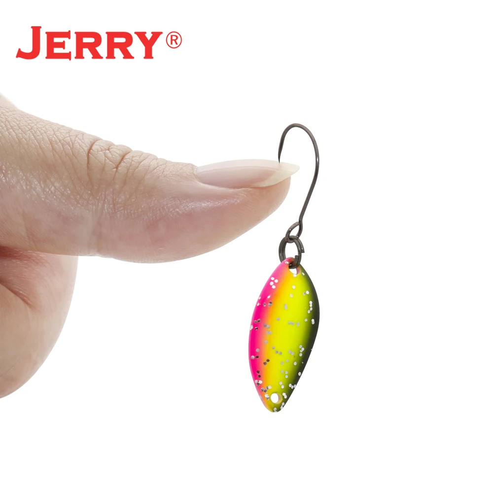 Jerry Taurus-señuelo de pesca giratorio para trucha, anzuelo único, 0,8g, 1,4g, Wobbler Artificial, perca, cebo para lubina