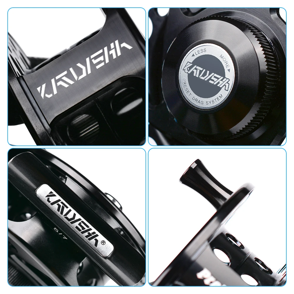 PROBEROS-carrete de pesca con mosca, rueda de aluminio ligero, CNC, máquina de corte, aparejos de troquelado grande, 5/7-7/9-9/10 WT - imagen 5