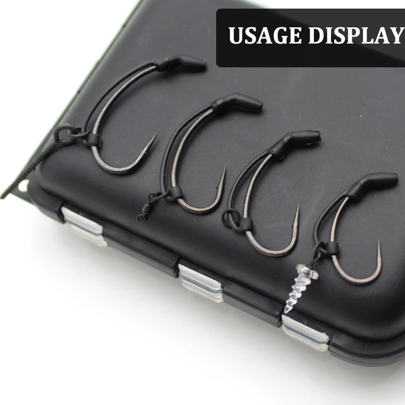 Accesorios de pesca de carpa, mangas antienredos, alineador de línea, alineador de aparejo D, Kickers para aparejo de carpa, aparejo de pelo, equipo de aparejos, 10 Uds. - imagen 5