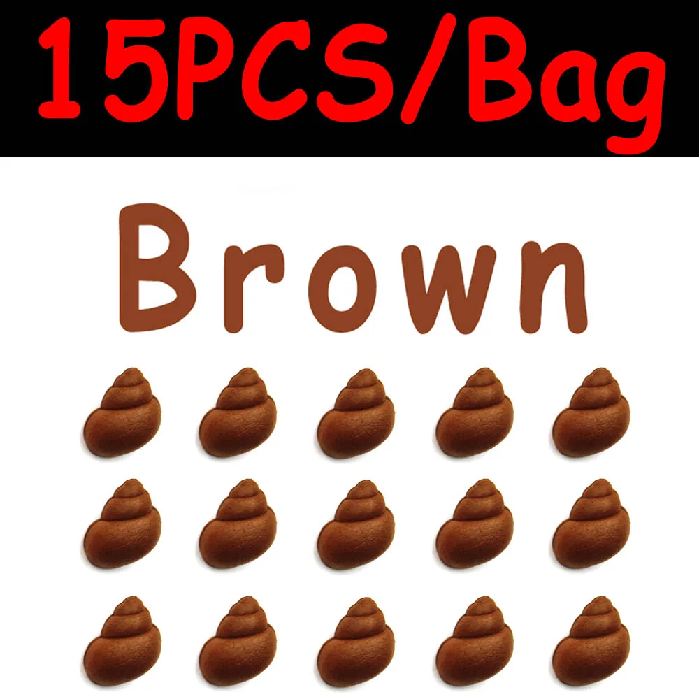 15PCS Brown