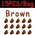 15PCS Brown