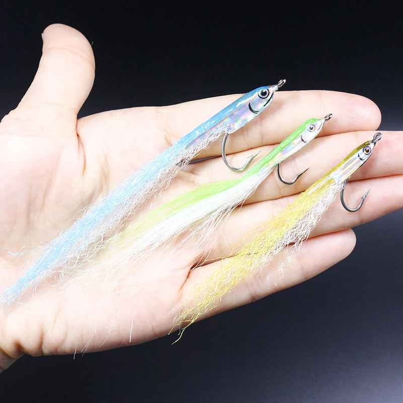Nuevo Caliente Materiales para atar moscas streamer agua salada - imagen 2