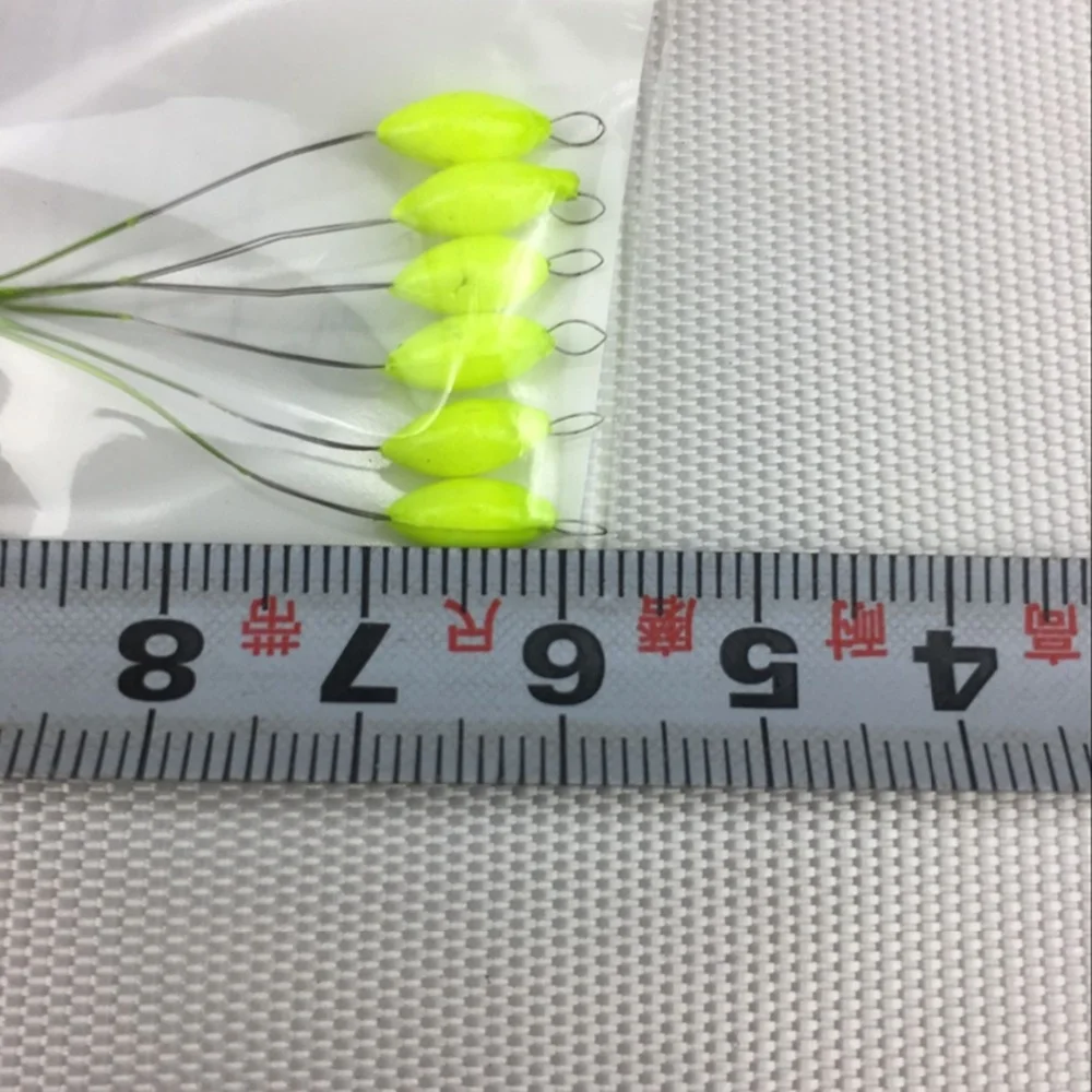 Miniflotador de pesca tradicional, Seven-Star, ovalado, plástico, bolas espaciales, fácil de usar, tapón flotador y Material compuesto fijo, 5 Juegos - imagen 3