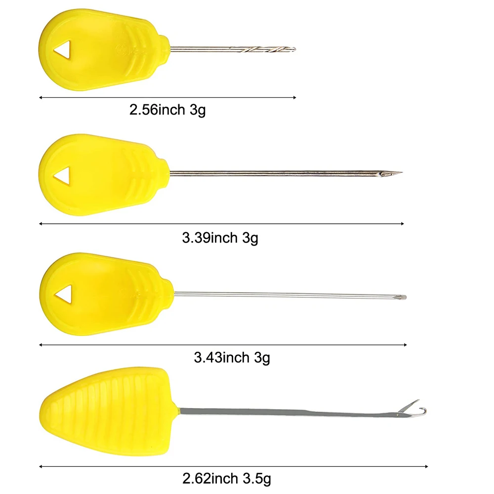 Accesorios de pesca de carpa, aparejo para el pelo de carpa, herramienta de aguja de cebo, accesorios de cebos de maíz, 45 Uds. - imagen 3