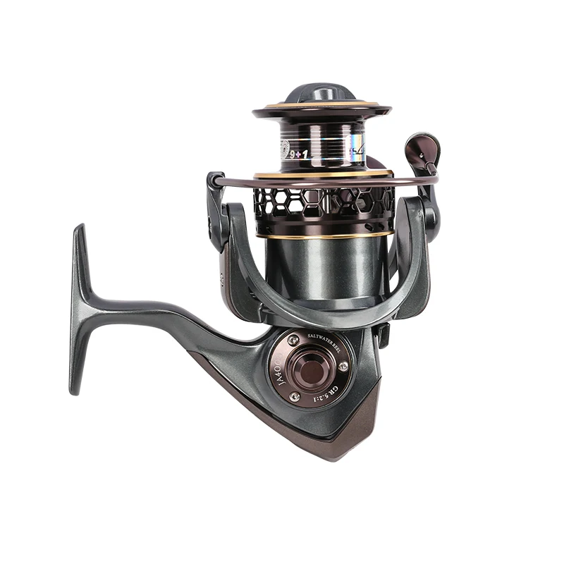 Carrete giratorio 10BB 4000S 5000S, rueda lejana 5,2: 1, Ratio De engranaje De alta velocidad, carretilla De Pesca, 7KG, potencia De arrastre máxima, bobina Rock Angeln - imagen 5