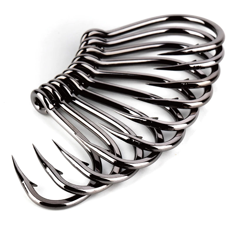 Mustad-anzuelos de pesca originales, 10827 4X, anzuelo fuerte, cebo vivo, tabla de hierro con púas - imagen 3