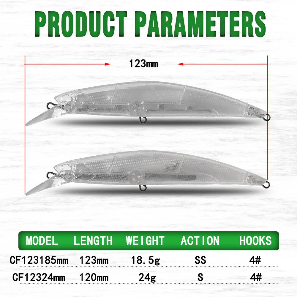 Descubra el diseño elegante y el rendimiento de estos señuelos de pesca versátiles