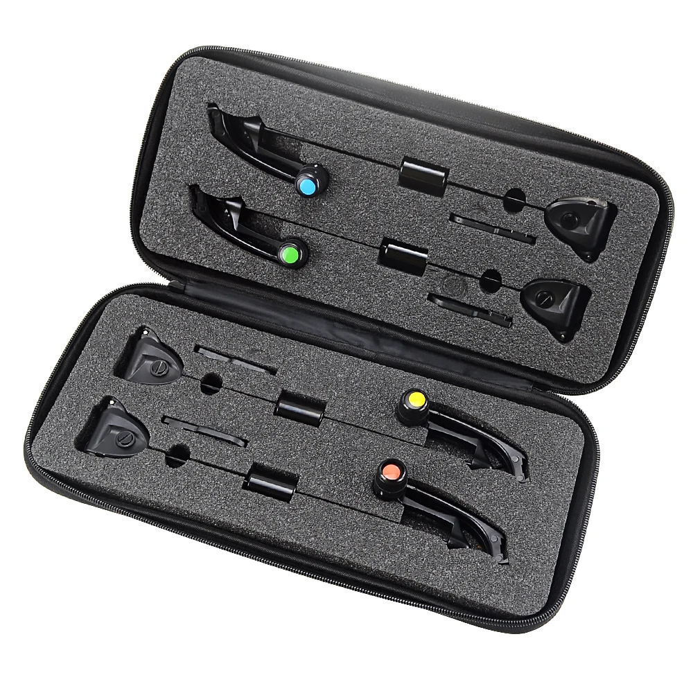 Swingers pesca carpa Hirisi B2005 – Estuche con alarmas LED - imagen 2