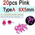 20 Pink 6x5mm A