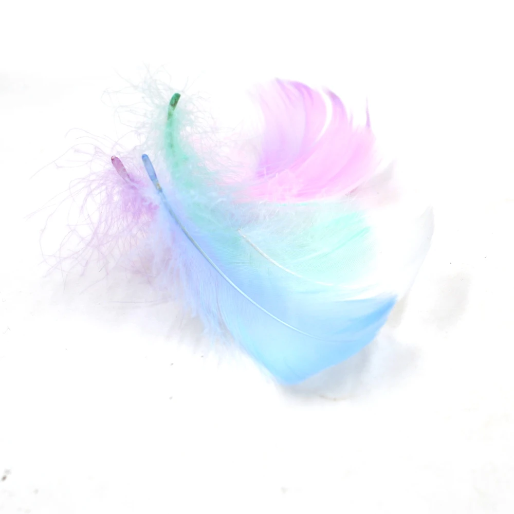 MNFT 100 unids/pack plumas esponjosas para anzuelos de plumas Pesca lanoso Bugger moscas híbridas atado de moscas Hackle pluma seleccionada a mano - imagen 3