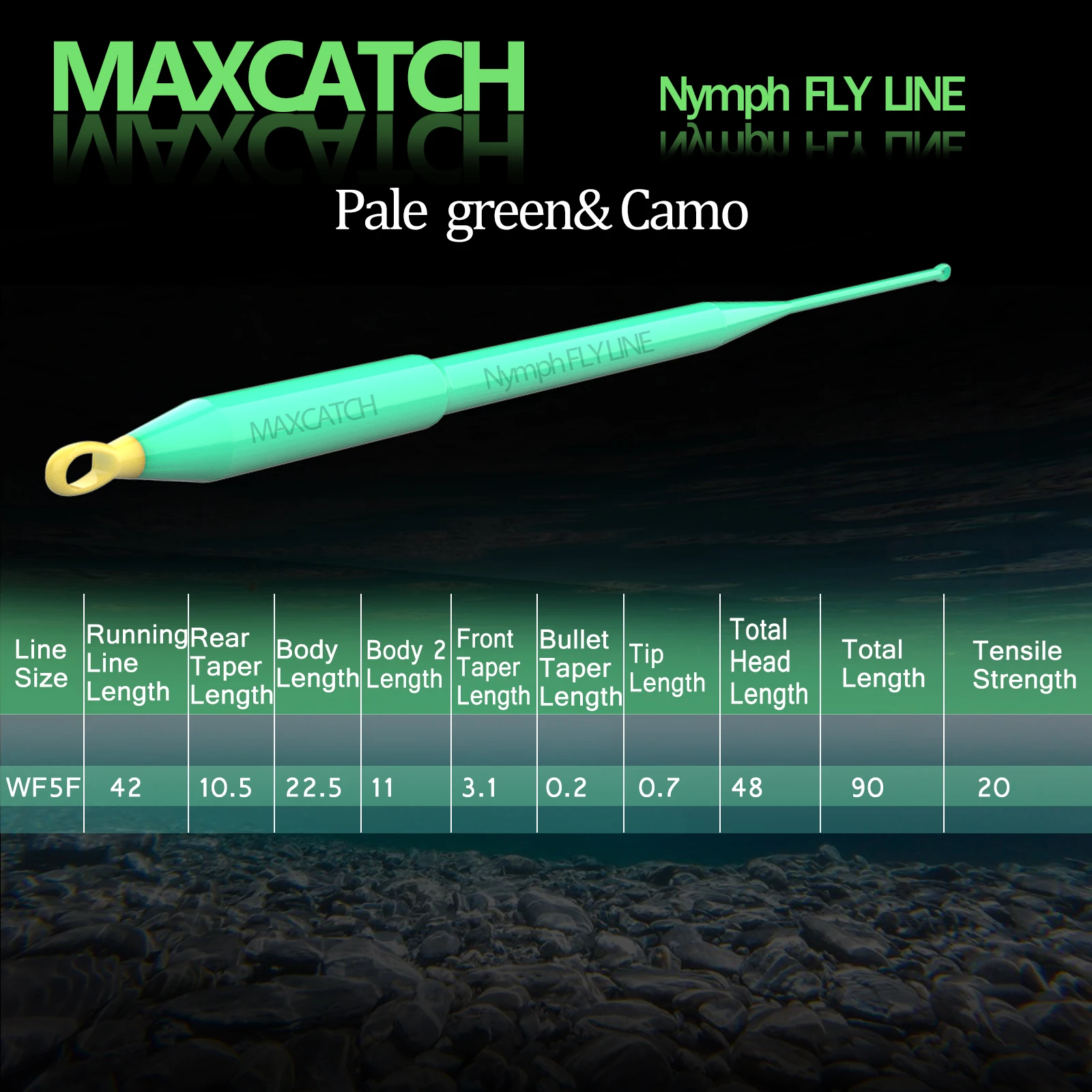 Maximumcatch-línea de pesca con mosca de Nymph, Sedal flotante con dos bucles soldados, 90 pies, 2/3/4/5/6/7 WT - imagen 3