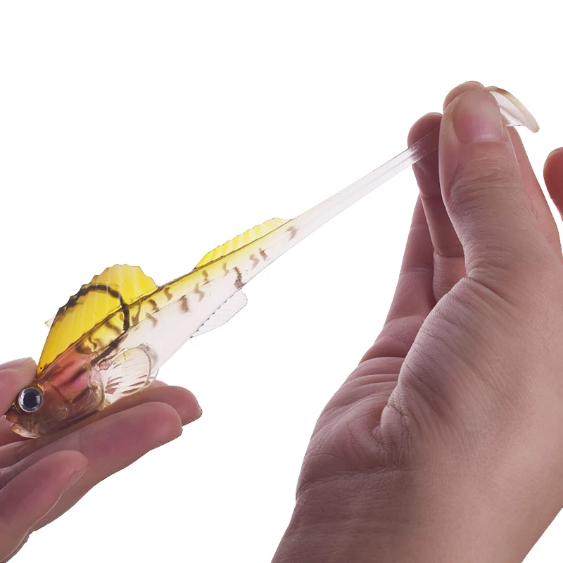 Anzuelo de silicona Wobblers, cebo suave de 12g/7cm 22g 9cm, delineador fácil, señuelo de pesca lubina para Lucio Leurre Souple, 1 Uds. - imagen 4