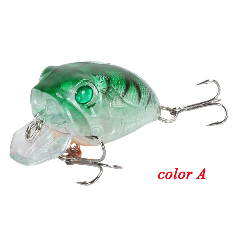 POETRYYI-Señuelos de Pesca Crankbait, 1 pieza, 4,5 cm, 8g isca, cebo duro artificial, Lucio, carpa, Wobbler, 5 colores, aparejos de pesca - imagen 2