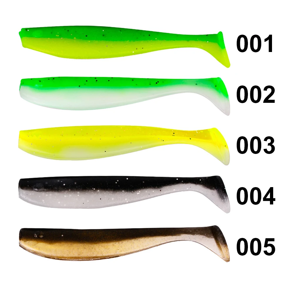 Señuelos de Pesca de silicona, cebos blandos de 55mm/65mm/70mm, Jigging, Swimbait, Wobblers, cebos artificiales, trucha, lubina, aparejos de carpa, 10 Uds. - imagen 3