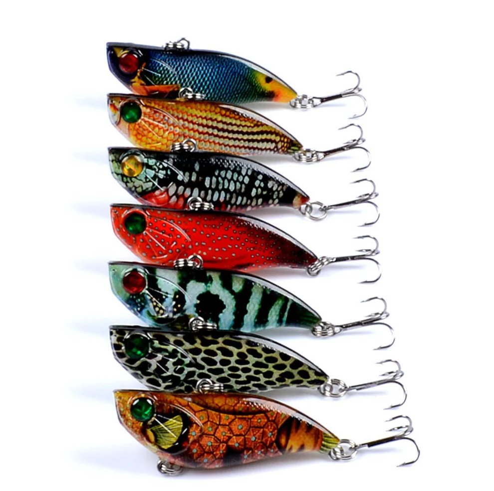 Señuelo de pesca de 58mm y 13g, Wobblers, Crank ratling Jerkbait, Vibe Vibration, Bionic Fake Luya, Set de señuelos para Bass Crankbait, 7 Uds. - imagen 2