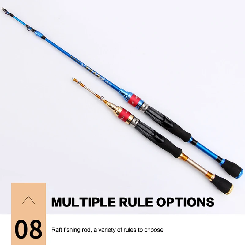 SIECHI-caña de pescar de fundición de 2 secciones, 0,9 m-1,5 m, Baitcasting, de viaje, señuelo giratorio ultraligero - imagen 4