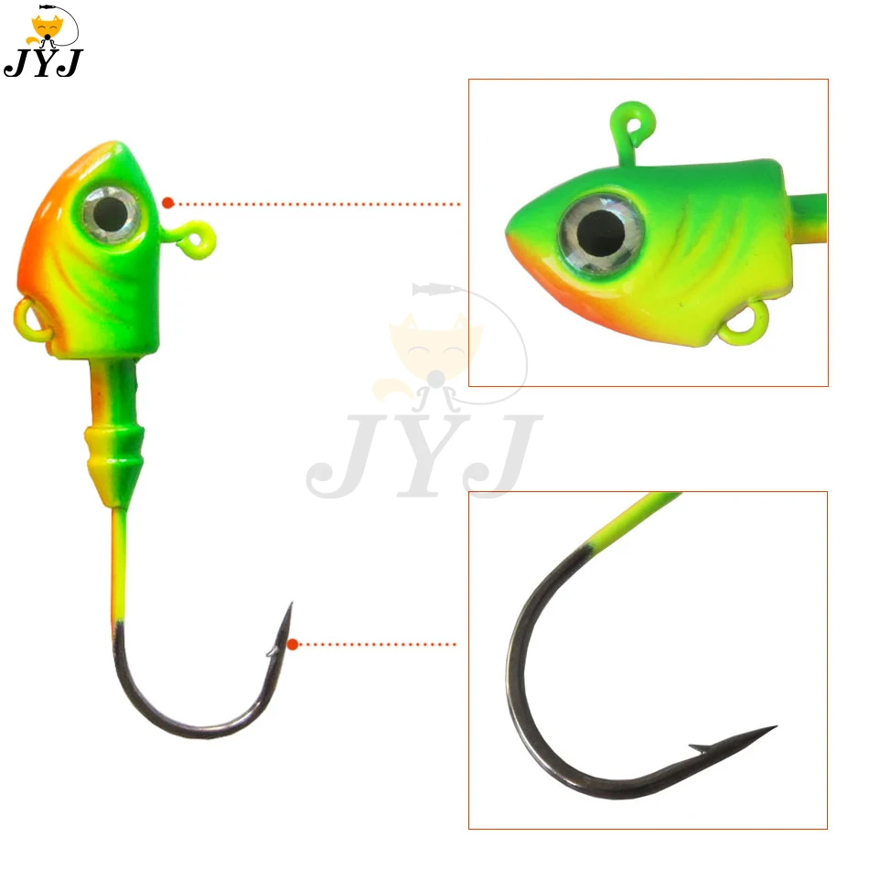 Anzuelos coloridos de 10g, 15g, 20g, 30g, 40g, 45g, para sábalo suave, 2 unidades por lote - imagen 5