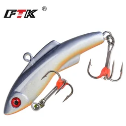 FTK-señuelo para pesca en hielo con ojos 3D y sonajero