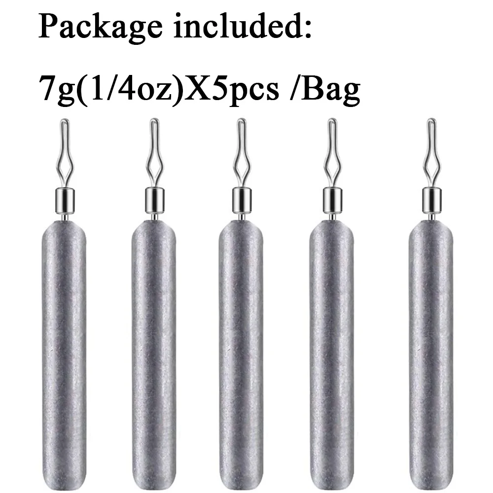 5pcs 7g sinkers