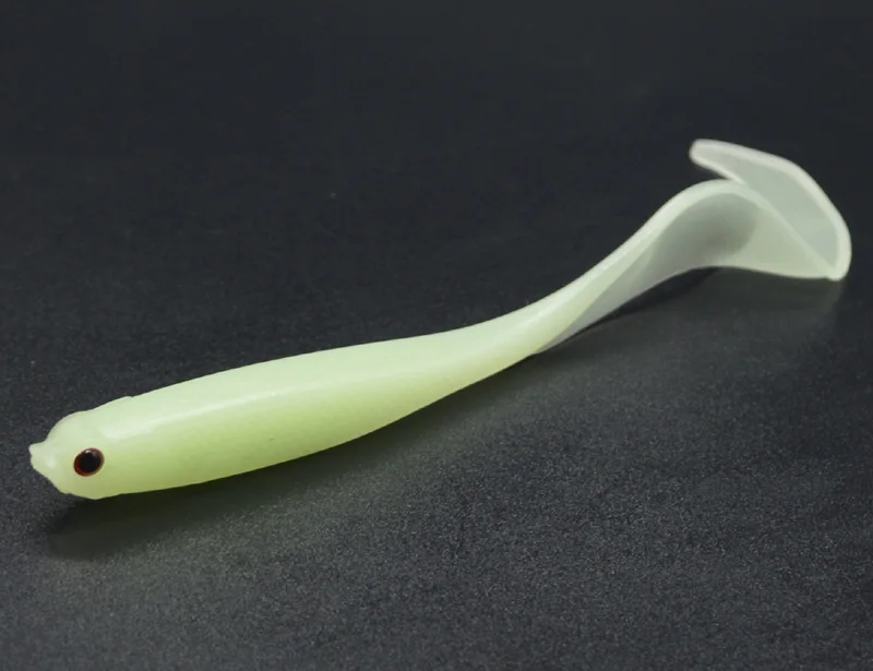 Cebo suave señuelo de pesca vientre abierto pez hueco 12,5 cm/5,5g colas de onda larga señuelos artificiales agua dulce agua de mar lote 6 piezas Sal - imagen 4