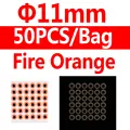 11mm fire orange 50p
