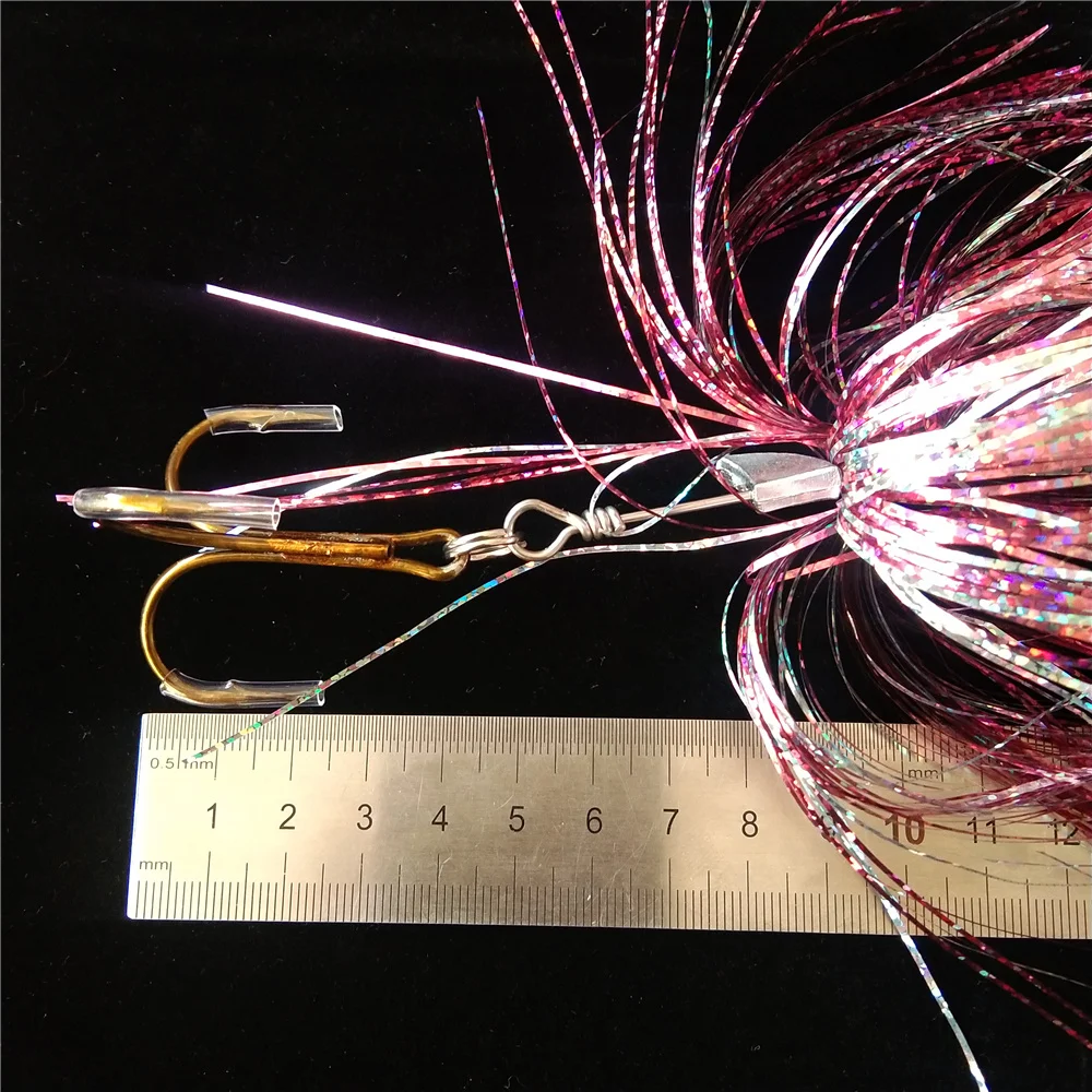 Swolfy-Cebo giratorio Artificial para pesca, cebo de 24cm, 42g, cuchara de Metal Topwater, cebo para lubina, 1 unidad - imagen 5