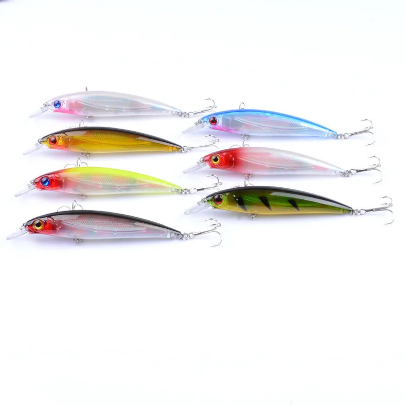 Mini Señuelos de Pesca flotantes Minnow Crankbait, cebo Artificial duro Swimbait, Wobblers de Lucio, 11cm, 13,4g, 1 unidad