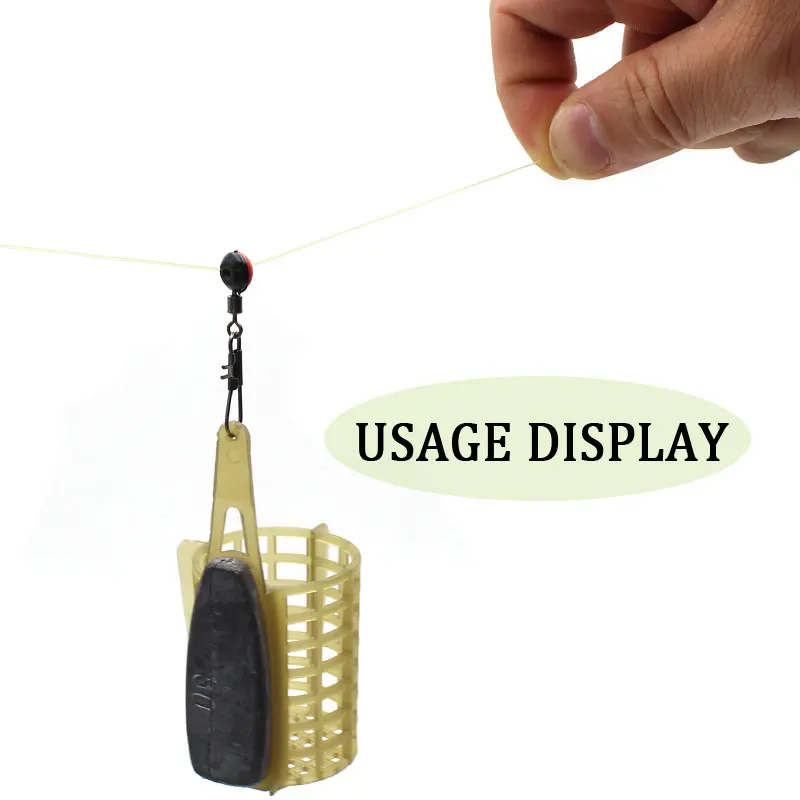Accesorios de pesca de carpa, 25 piezas, cuentas giratorias de parada, manga antienredos, topes para correr, alimentador de plomo, Material de aparejos - imagen 5