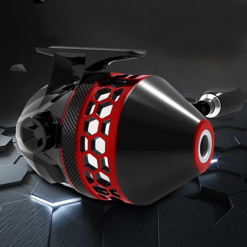 Tirachinas de pesca, carrete de mano giratorio 4,0: 1, relación de engranaje, 6BB catapulta, caza al aire libre, carrete cerrado con línea de 10lb, carrete Brutus - imagen 2